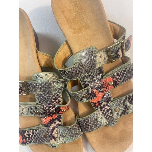 Vionic Sandals Park Radia Wedge Multi Color Snakeskin print size 9 - Picture 5 of 5